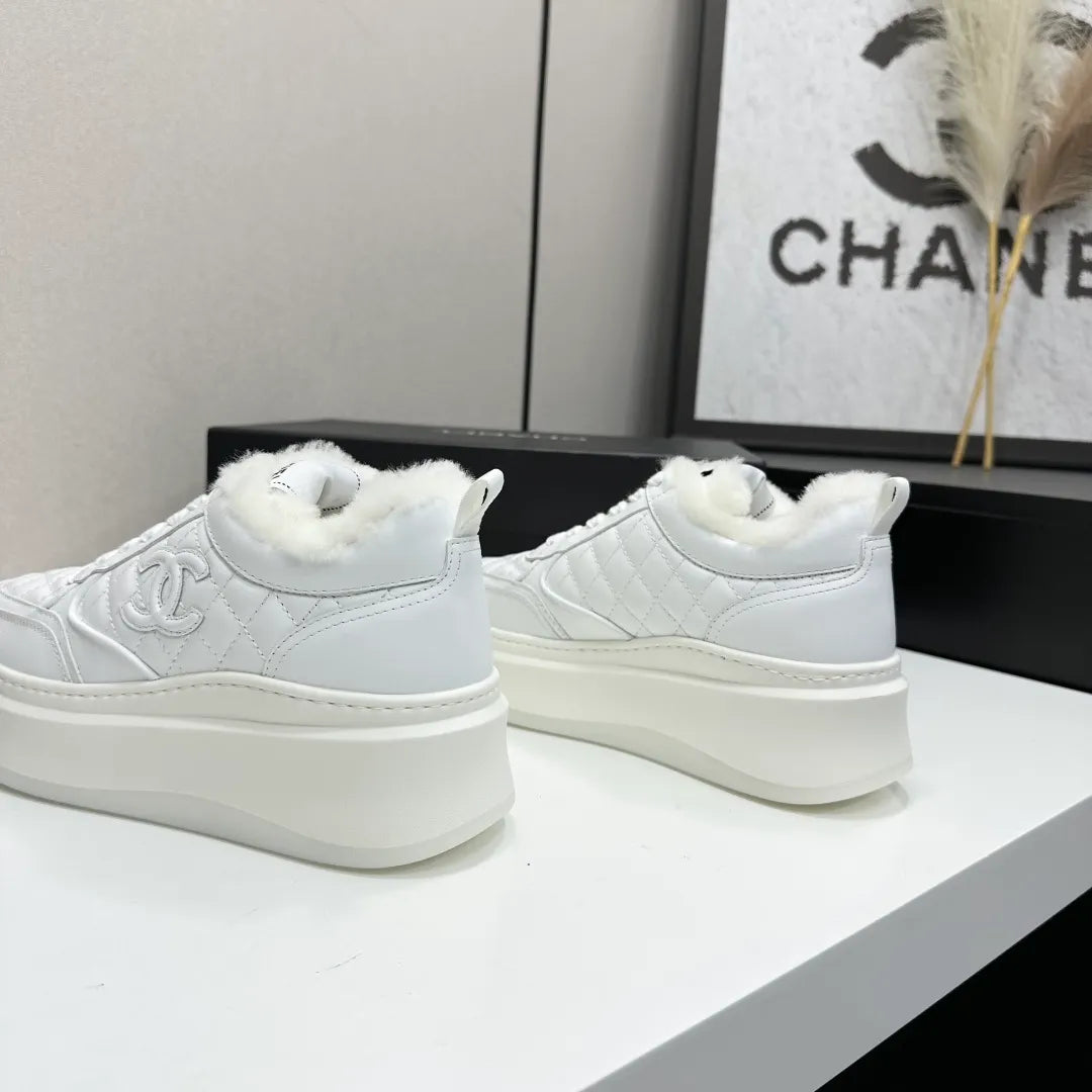 Chanel Women's Panda Sneakers Silk Cowhide Waterproof Cloth TPU 2026