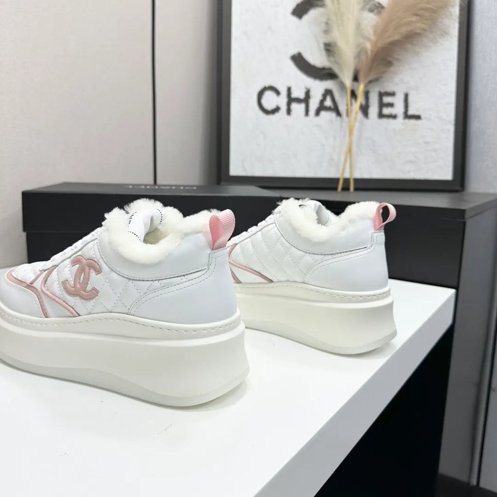 Chanel Women's Panda Sneakers Silk Cowhide Waterproof Cloth TPU 2026