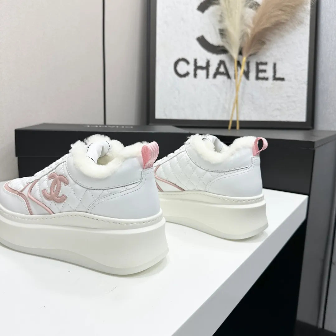 Chanel Women's Panda Sneakers Silk Cowhide Waterproof Cloth TPU 2026