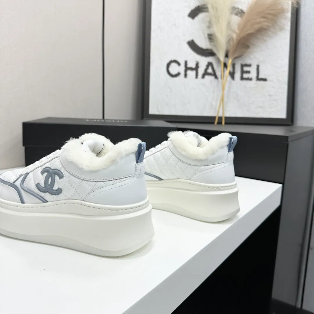 Chanel Women's Panda Sneakers Silk Cowhide Waterproof Cloth TPU 2026