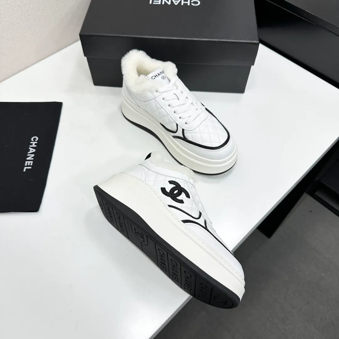 Chanel Women's Panda Sneakers Silk Cowhide Waterproof Cloth TPU 2026