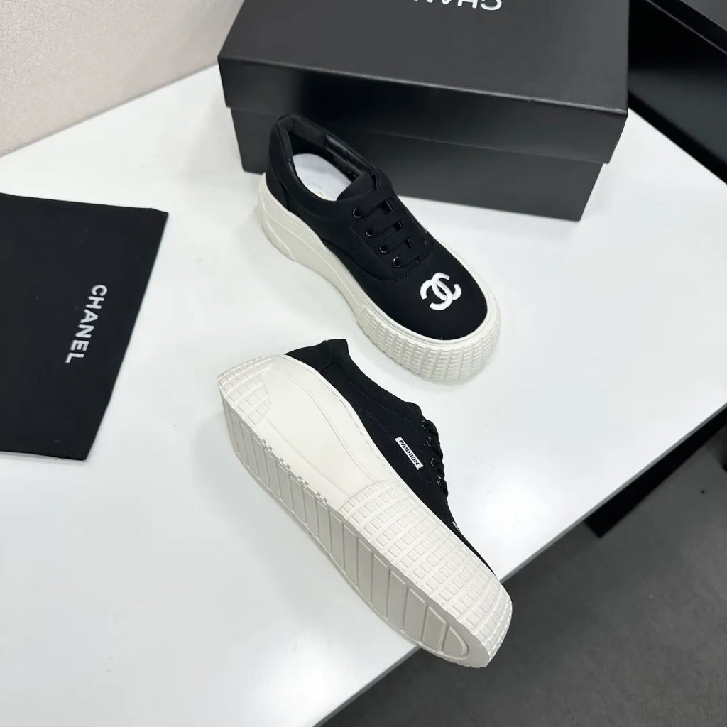 Chanel Women's Panda Sneakers Silk Cowhide Waterproof Cloth TPU 2026