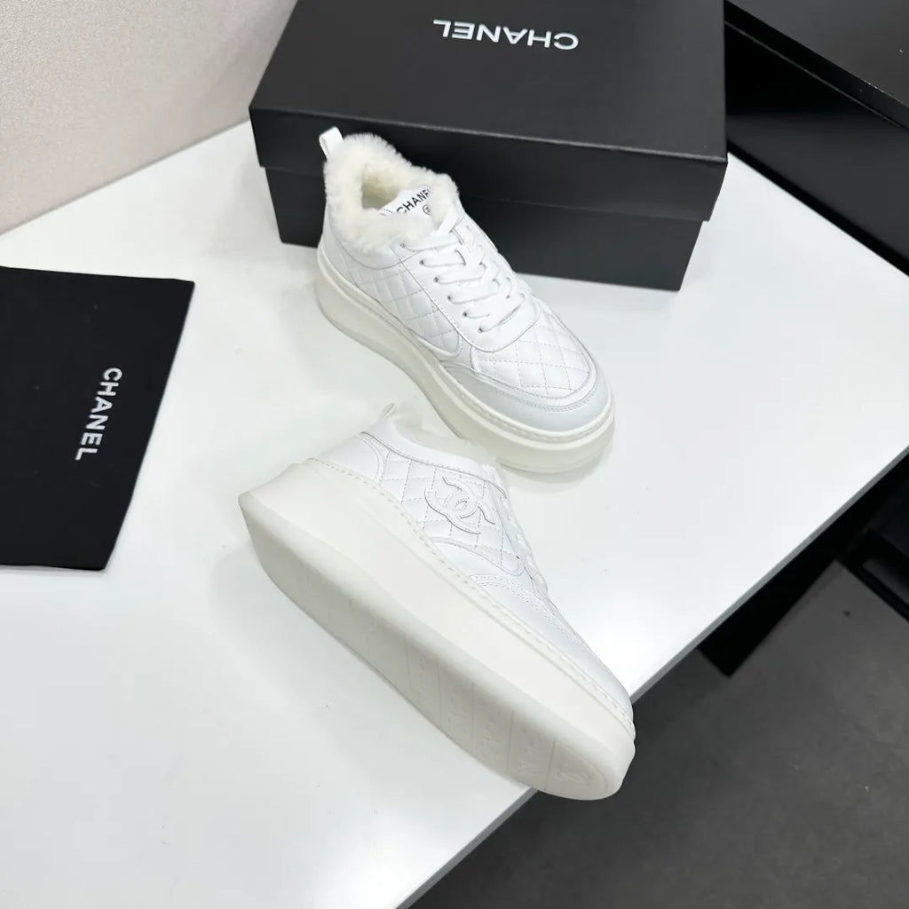 Chanel Women's Panda Sneakers Silk Cowhide Waterproof Cloth TPU 2026