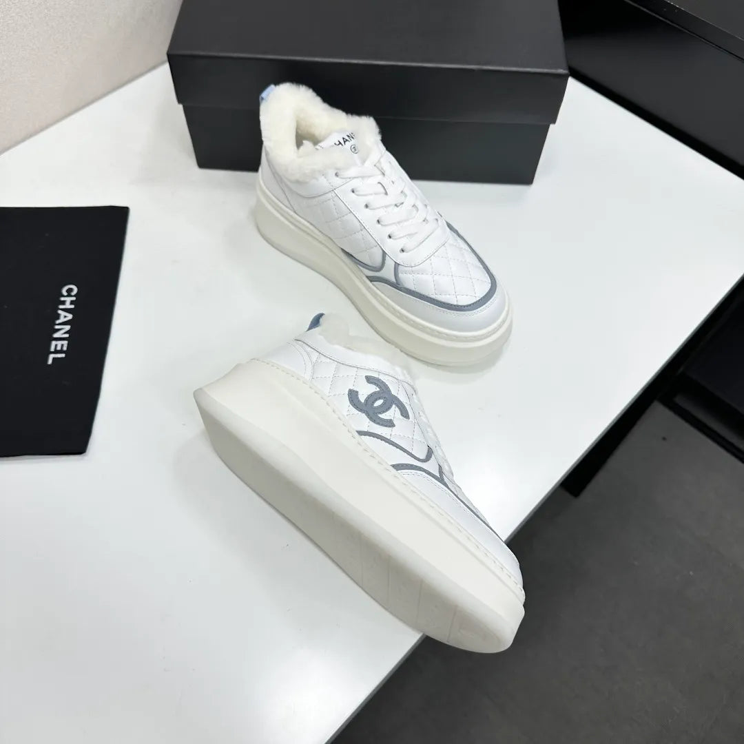 Chanel Women's Panda Sneakers Silk Cowhide Waterproof Cloth TPU 2026