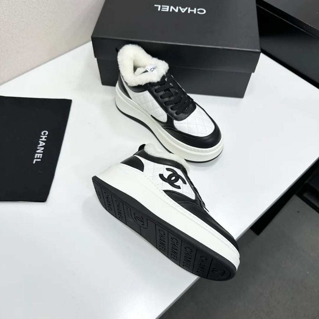 Chanel Women's Panda Sneakers Silk Cowhide Waterproof Cloth TPU 2026