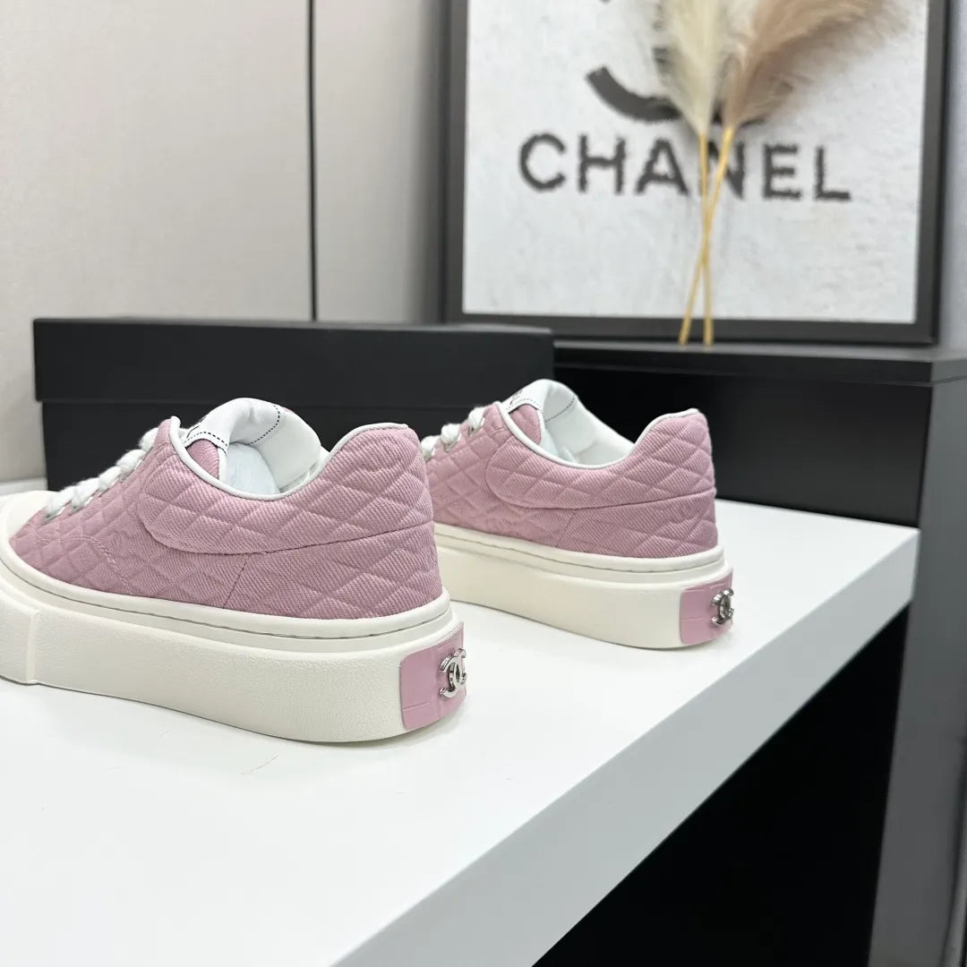 Chanel Women's Panda Sneakers Silk Cowhide Waterproof Cloth TPU 2026