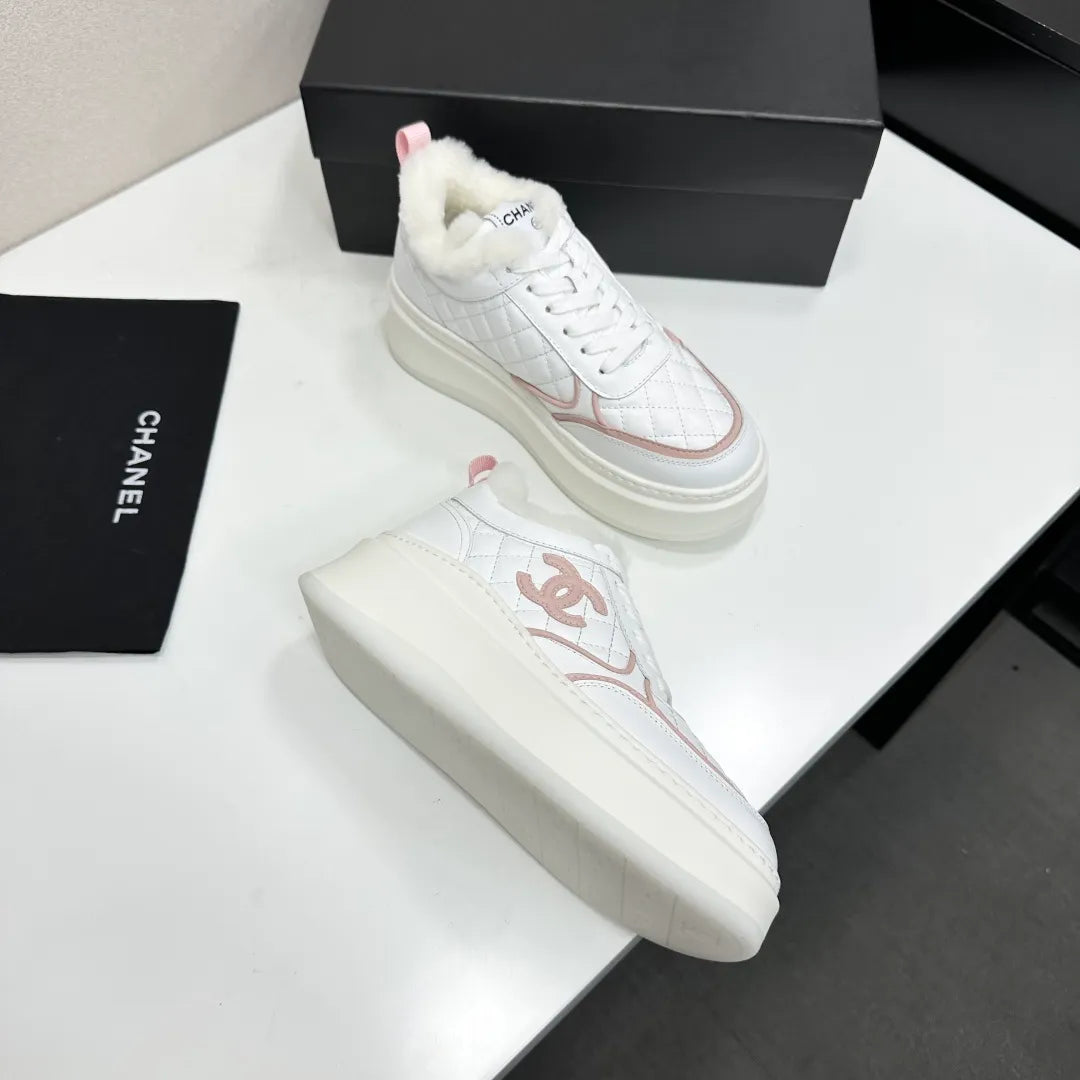 Chanel Women's Panda Sneakers Silk Cowhide Waterproof Cloth TPU 2026