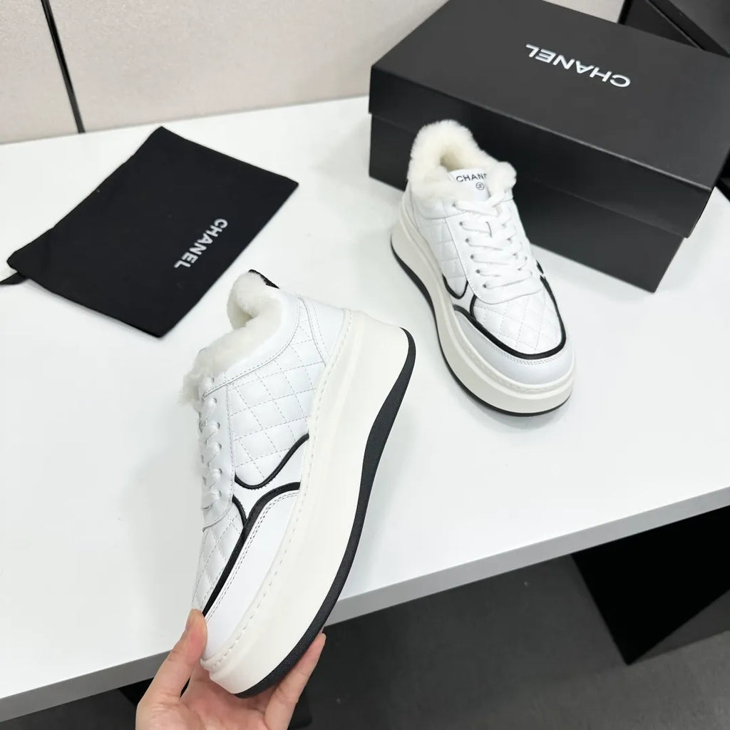 Chanel Women's Panda Sneakers Silk Cowhide Waterproof Cloth TPU 2026