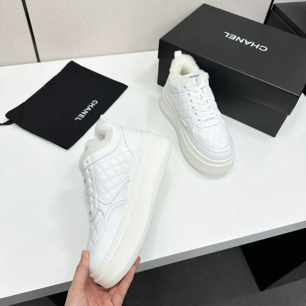 Chanel Women's Panda Sneakers Silk Cowhide Waterproof Cloth TPU 2026