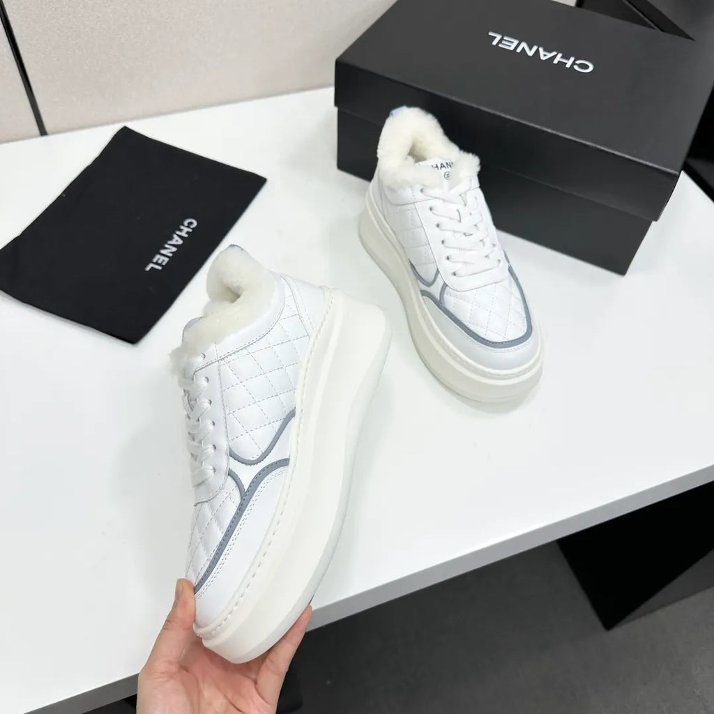 Chanel Women's Panda Sneakers Silk Cowhide Waterproof Cloth TPU 2026