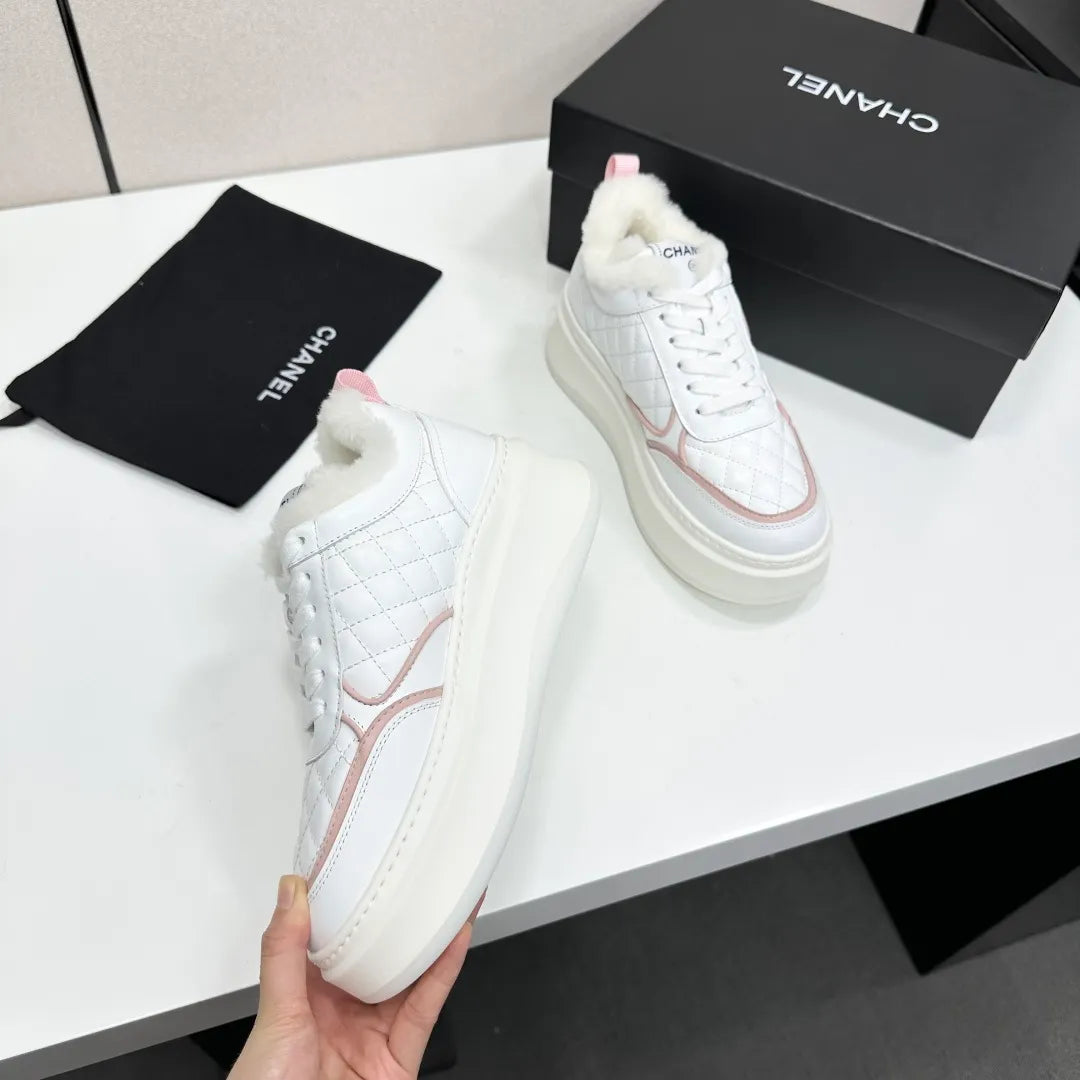 Chanel Women's Panda Sneakers Silk Cowhide Waterproof Cloth TPU 2026