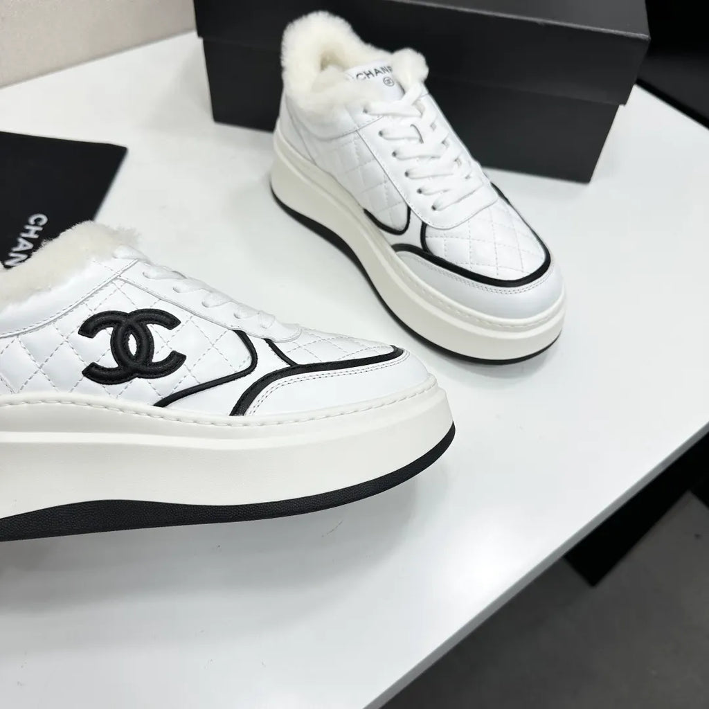 Chanel Women's Panda Sneakers Silk Cowhide Waterproof Cloth TPU 2026