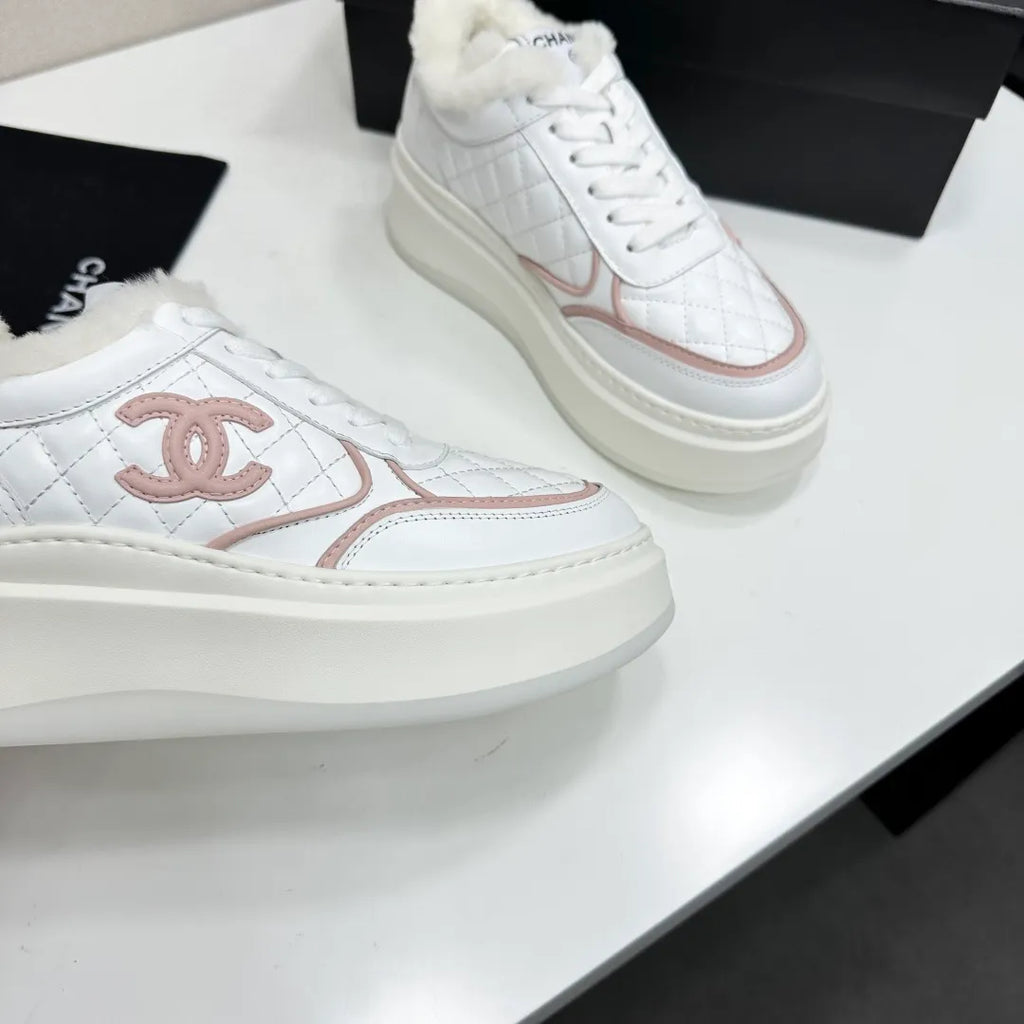 Chanel Women's Panda Sneakers Silk Cowhide Waterproof Cloth TPU 2026