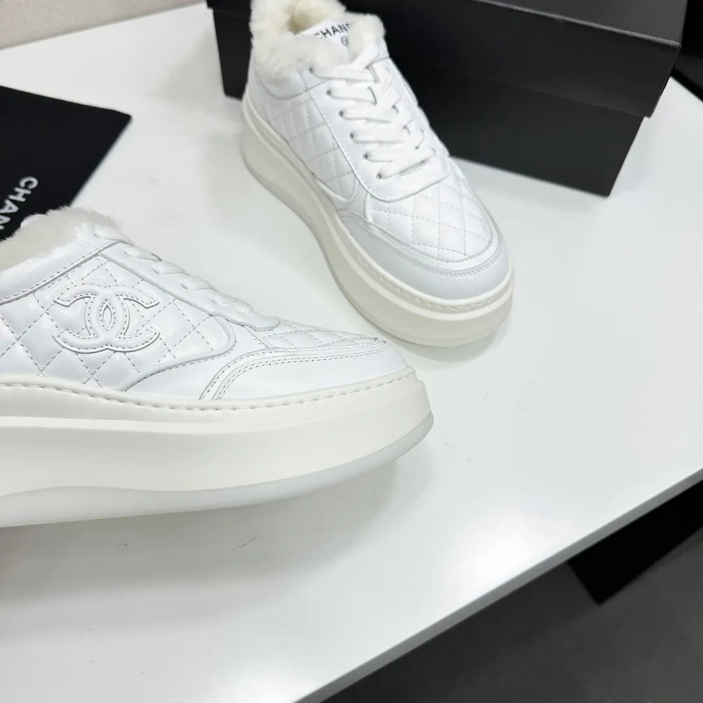 Chanel Women's Panda Sneakers Silk Cowhide Waterproof Cloth TPU 2026