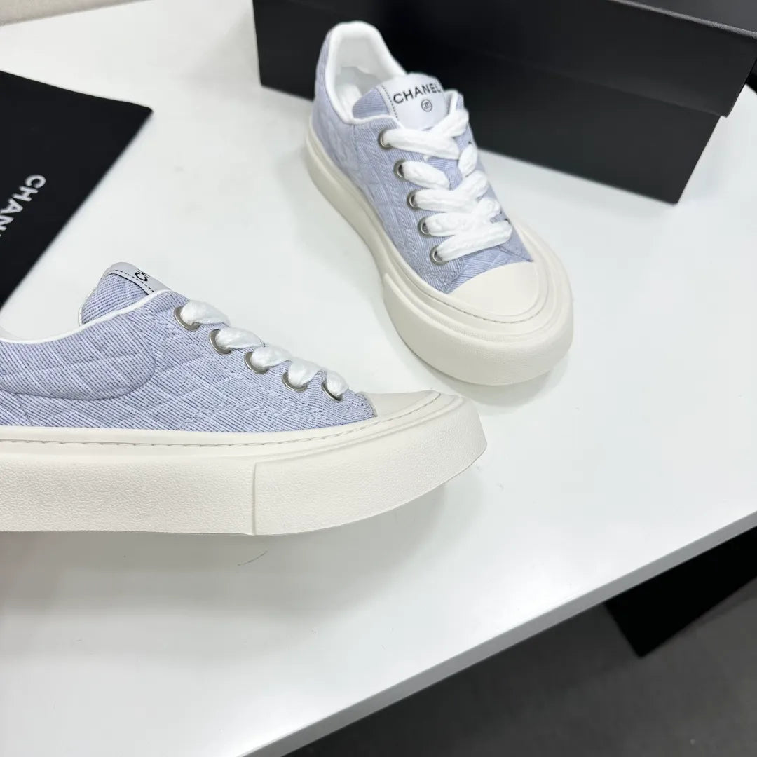 Chanel Women's Panda Sneakers Silk Cowhide Waterproof Cloth TPU 2026