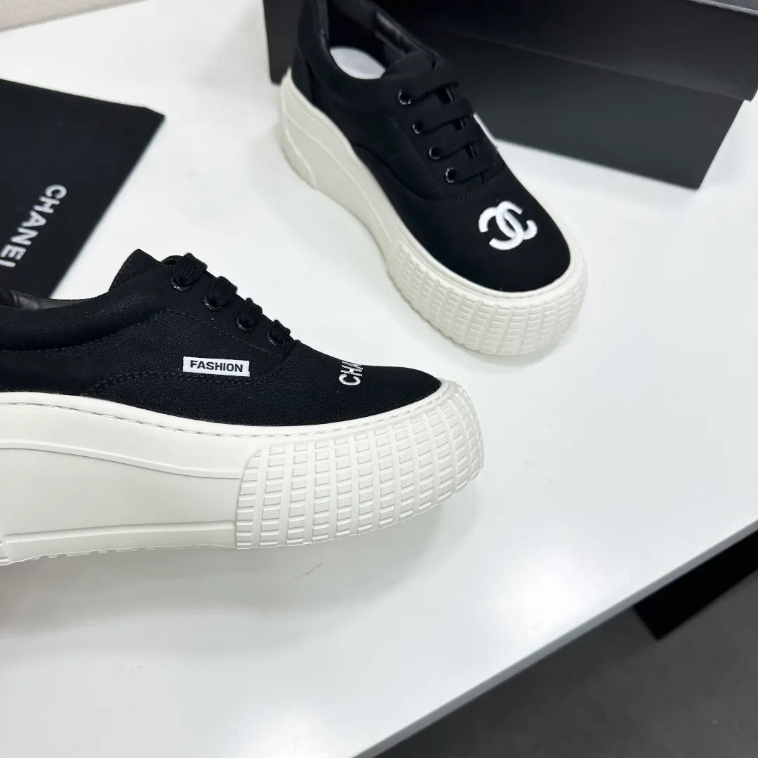 Chanel Women's Panda Sneakers Silk Cowhide Waterproof Cloth TPU 2026