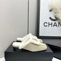 Chanel Women's Shoes Cowhide Wool Leather Sole 2026