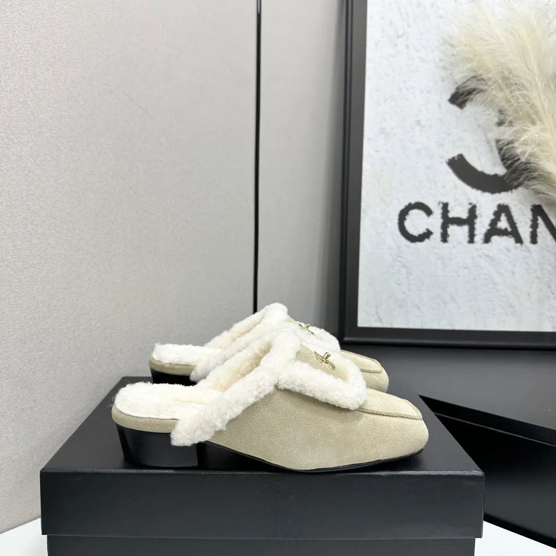 Chanel Women's Shoes Cowhide Wool Leather Sole 2026