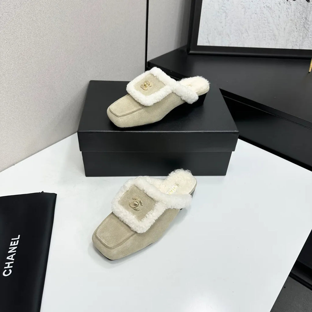 Chanel Women's Shoes Cowhide Wool Leather Sole 2026