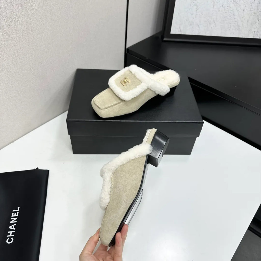 Chanel Women's Shoes Cowhide Wool Leather Sole 2026