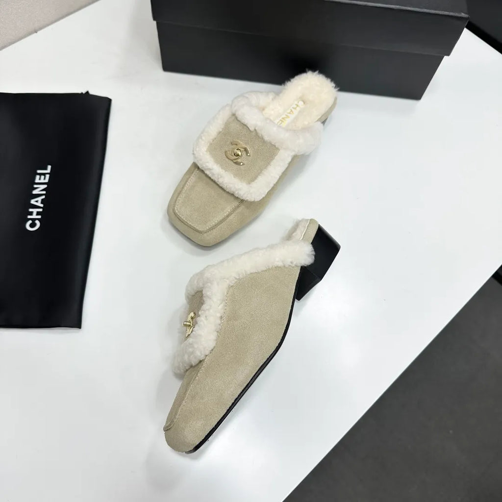 Chanel Women's Shoes Cowhide Wool Leather Sole 2026