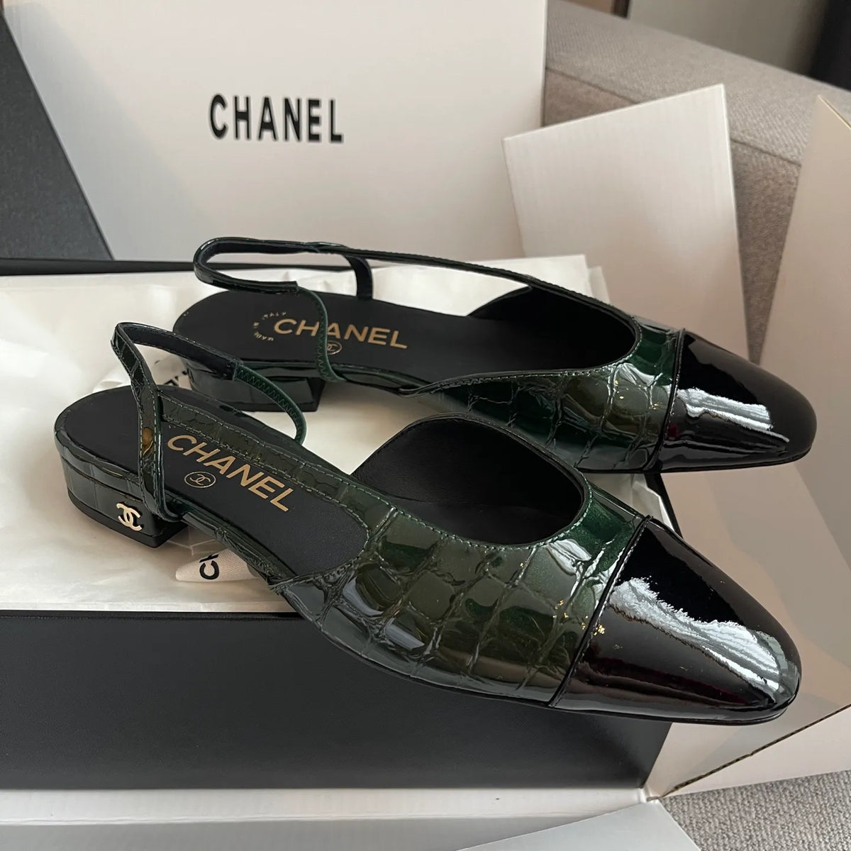 Chanel Women's Slingback Flats 26S