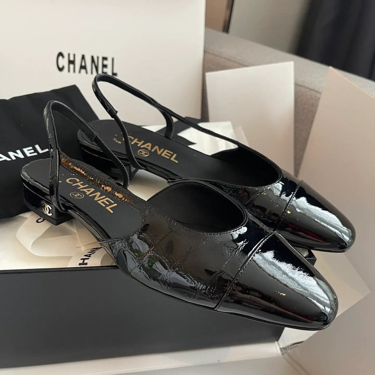 Chanel Women's Slingback Flats 26S