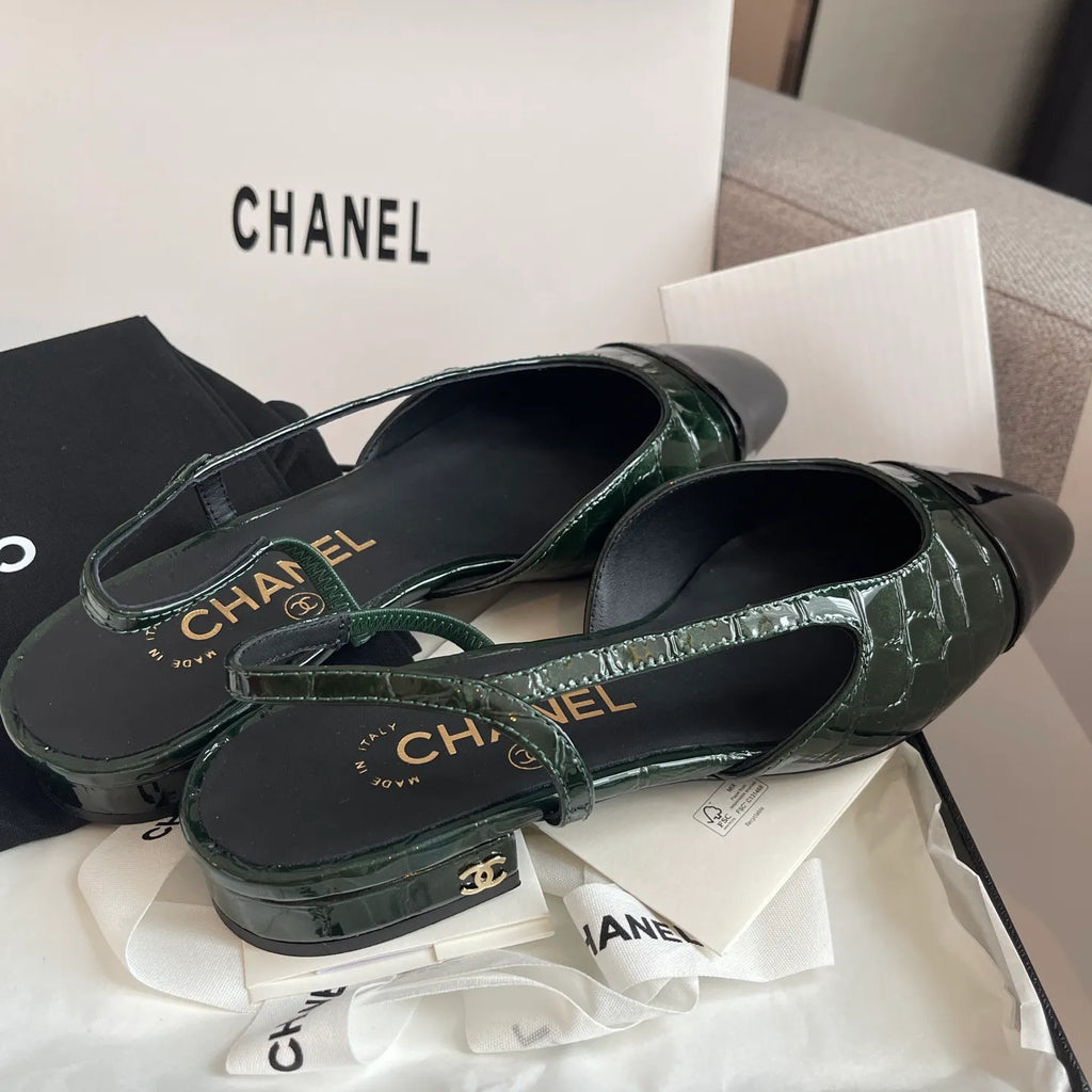 Chanel Women's Slingback Flats 26S