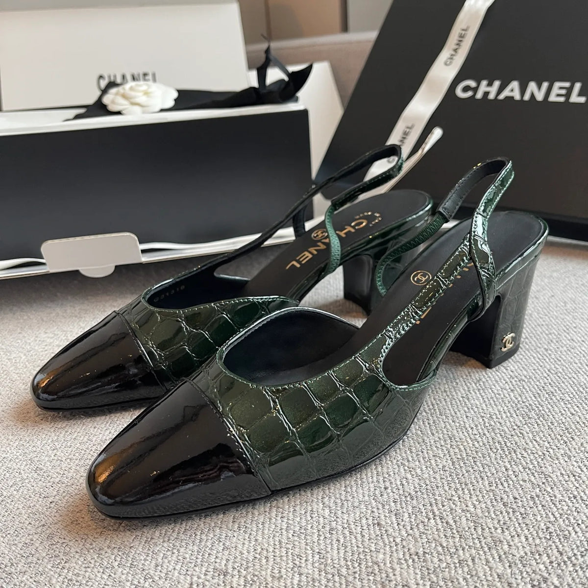 Chanel Women's Slingback High Heels 26S