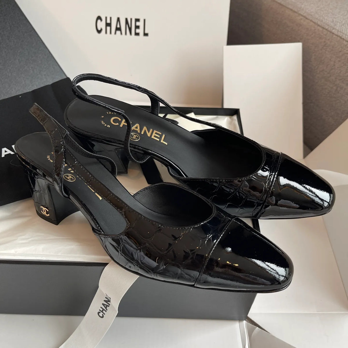 Chanel Women's Slingback High Heels 26S