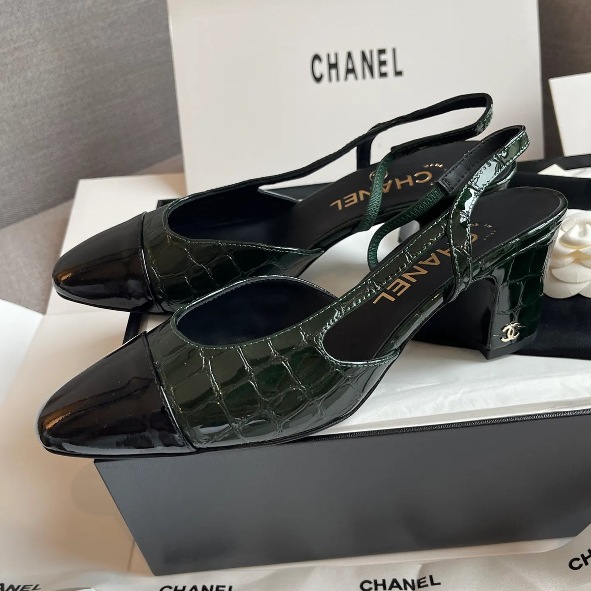 Chanel Women's Slingback High Heels 26S