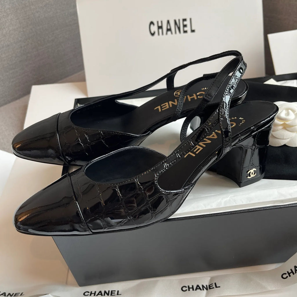 Chanel Women's Slingback High Heels 26S