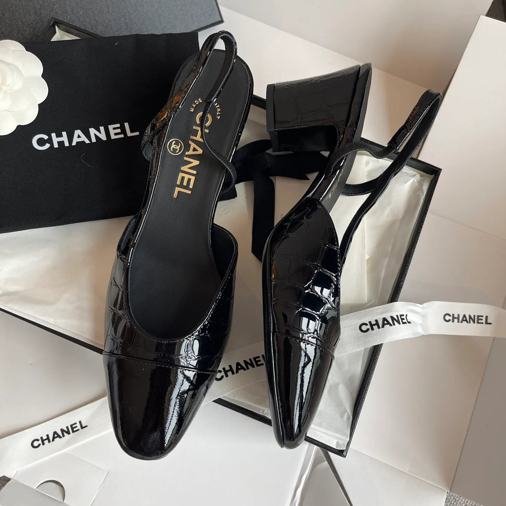 Chanel Women's Slingback High Heels 26S