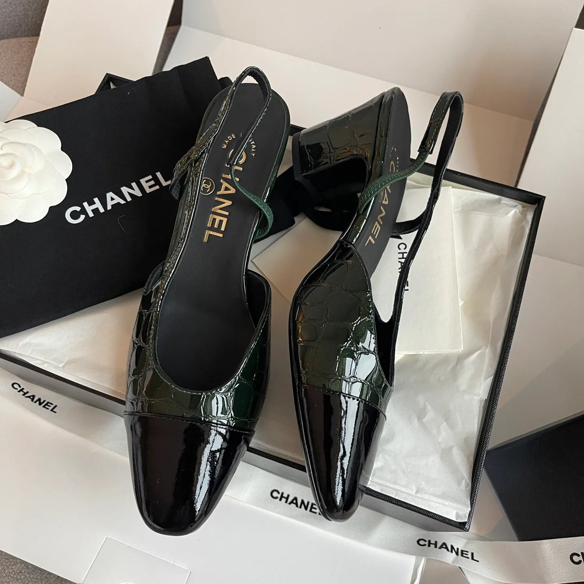 Chanel Women's Slingback High Heels 26S