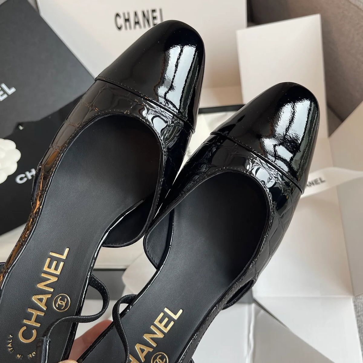 Chanel Women's Slingback High Heels 26S