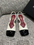 Chanel Women's Square-Toe Mid-Heel Shoes 2.4in