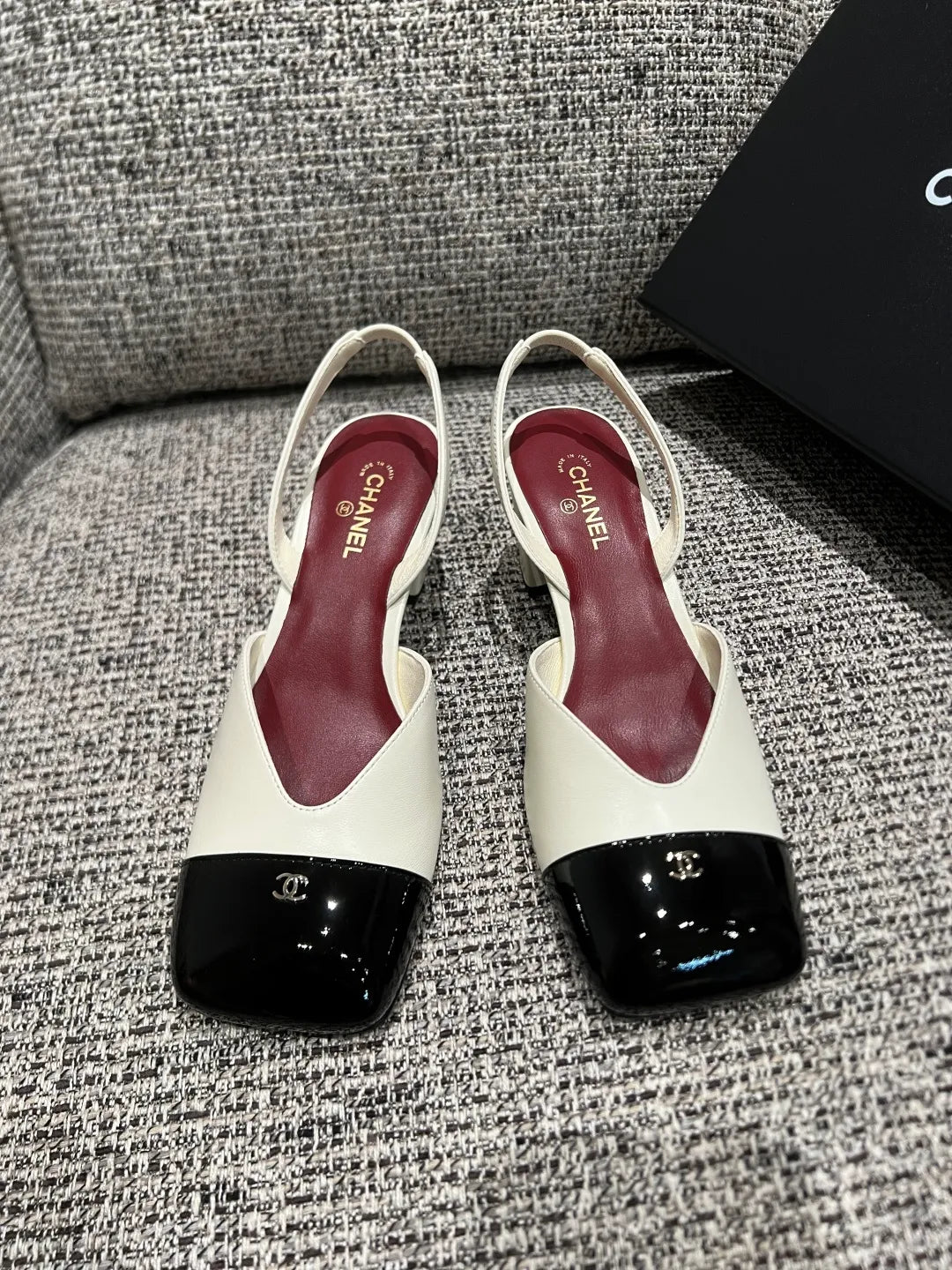 Chanel Women's Square-Toe Mid-Heel Shoes 2.4in