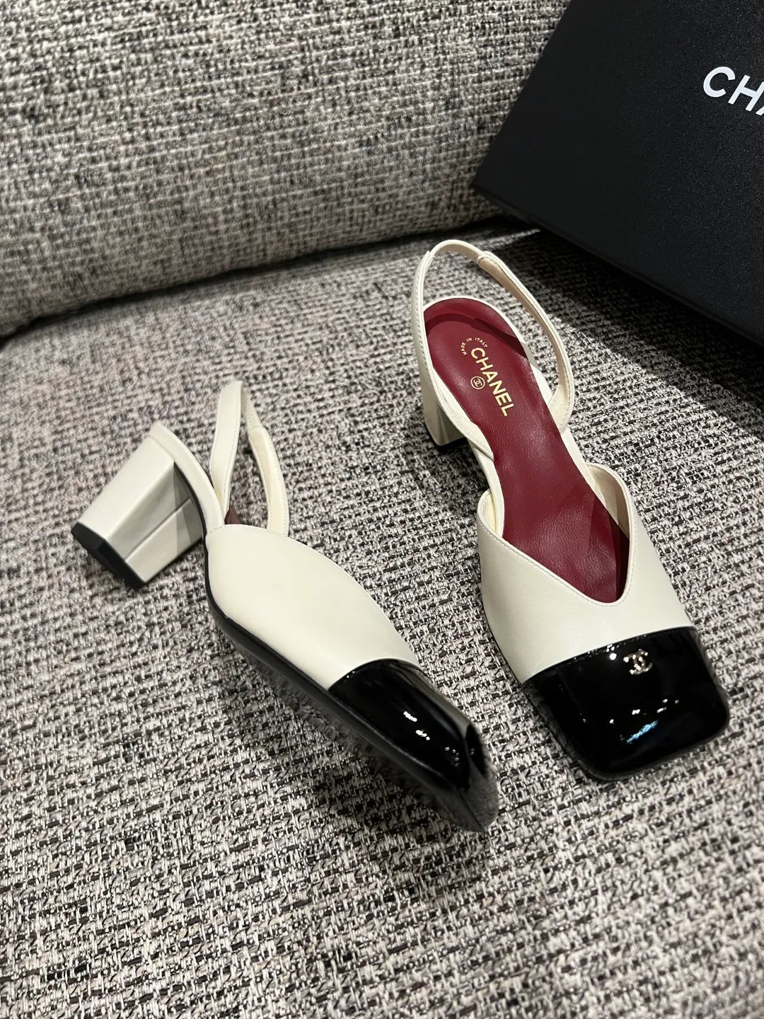 Chanel Women's Square-Toe Mid-Heel Shoes 2.4in