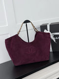 Chanel Women's Suede Tote Bag AS6475 26C