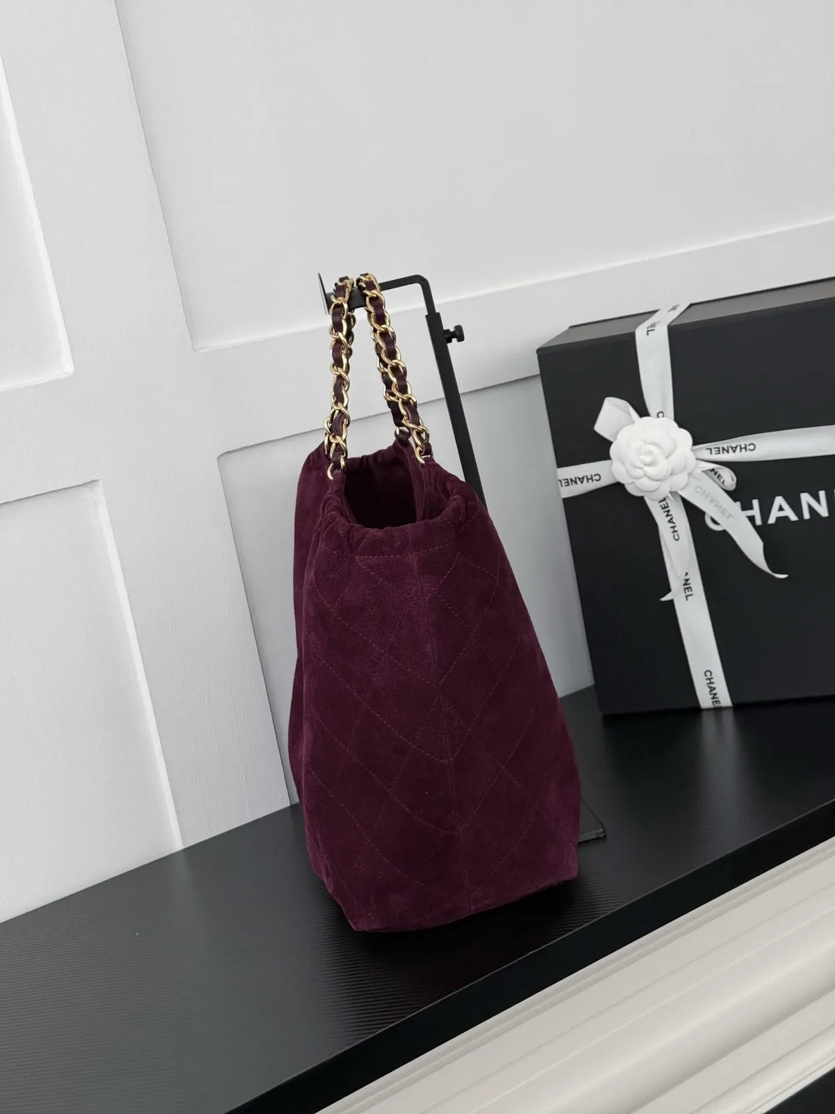 Chanel Women's Suede Tote Bag AS6475 26C