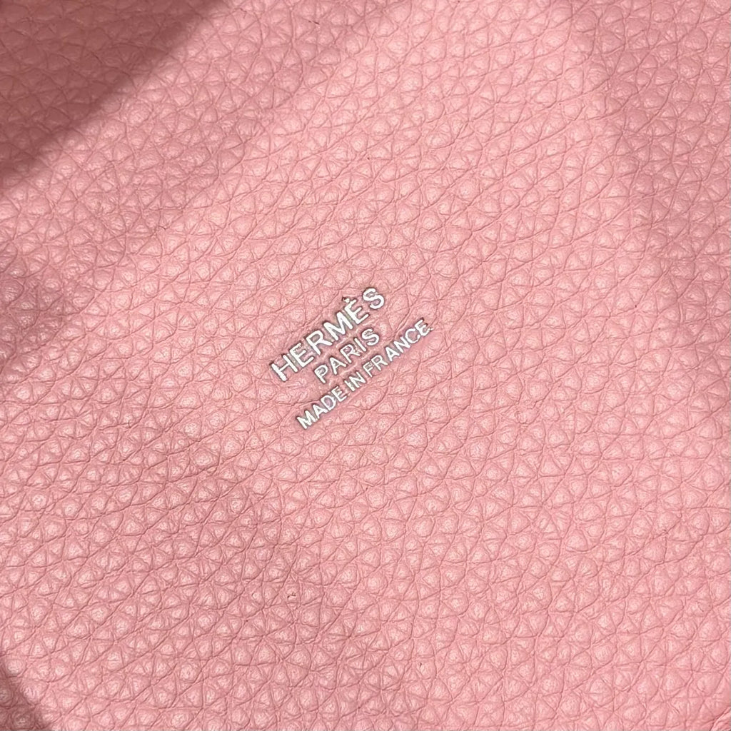 Cherry Blossom 18 TC Clemence Leather Bucket Bag Peach