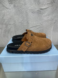 Cowhide Leather Slippers 833587