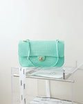 Crocodile-Embossed Calfskin Small Flap Bag 26 Fall/Winter 235025001900