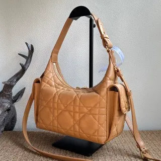 D-Dream 9.4 in Lambskin Handbag 6323 Earthy Yellow