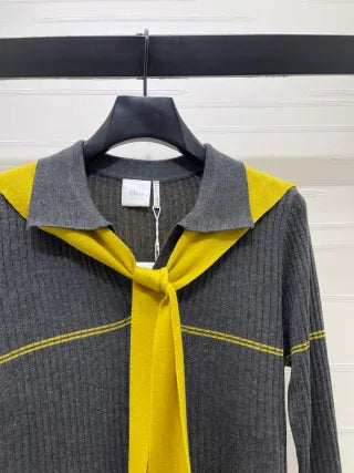 DIO* Women's Dio Sailor Collar Knit Top