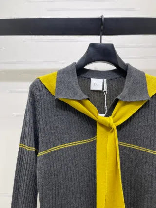 DIO* Women's Dio Sailor Collar Knit Top