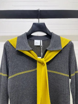 DIO* Women's Dio Sailor Collar Knit Top