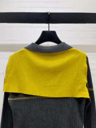 DIO* Women's Dio Sailor Collar Knit Top