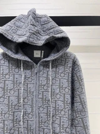 Dio* Women's Jacquard Hooded Cardigan 57800290 A706B500C
