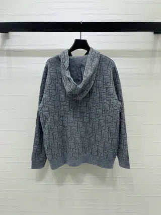 Dio* Women's Jacquard Hooded Cardigan 57800290 A706B500C